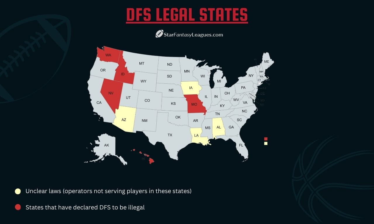 DFS Legal States map